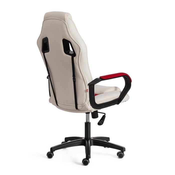 Игровое кресло Driver бело-красного цвета - лучшие Офисные кресла в INMYROOM