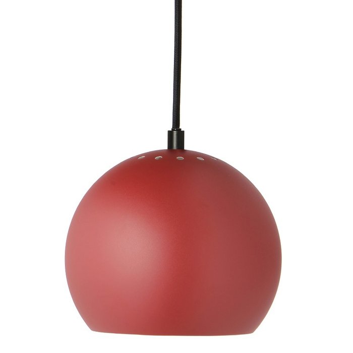 Лампа подвесная Ball красного цвета
