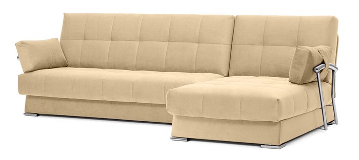 Угловой диван с подлокотниками Дудинка Galaxy бежевого цвета - купить Угловые диваны по цене 44990.0