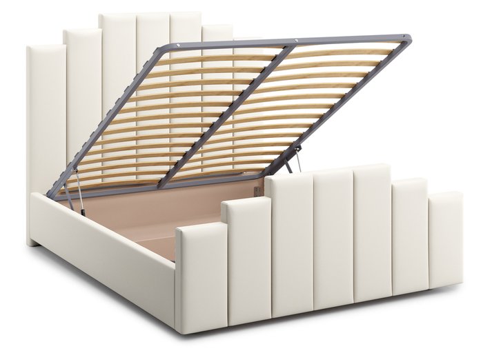 Кровать Velino 140х200 белого цвета с подъемным механизмом - лучшие Кровати для спальни в INMYROOM
