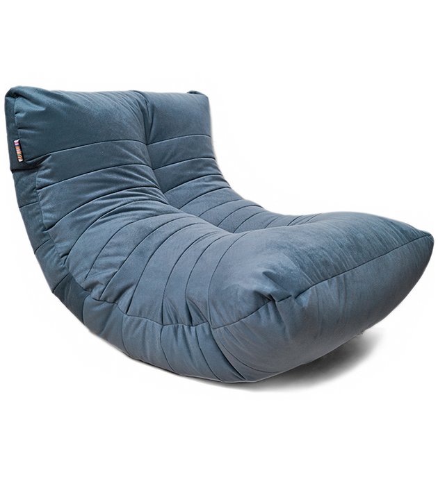Кресло мешок Кокон Maserrati 17 XL синего цвета