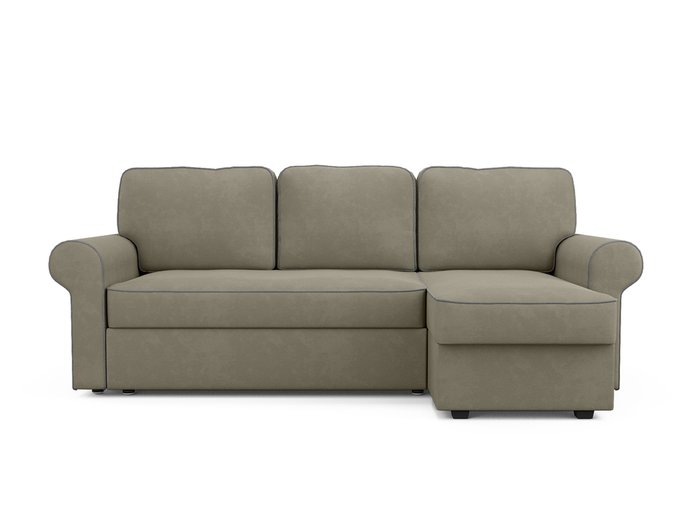 Угловой диван-кровать Tulon серо-бежевого цвета