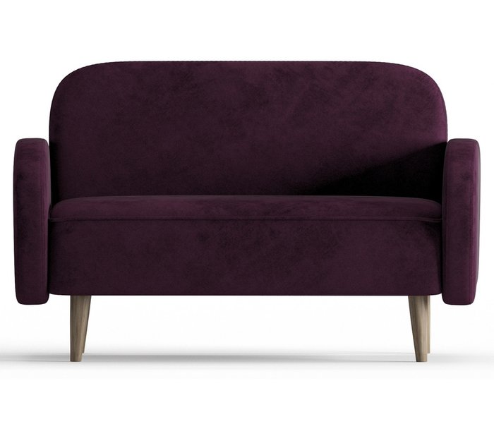 Диван из велюра Alfil фиолетового цвета - купить Прямые диваны по цене 18990.0