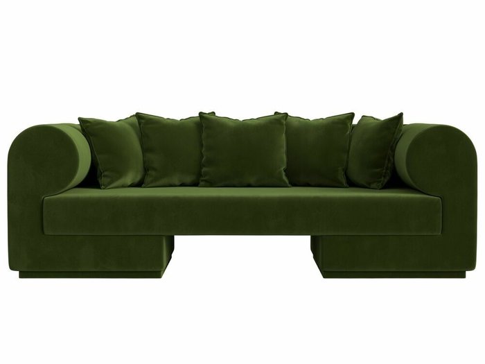 Прямой диван Кипр зеленого цвета - купить Прямые диваны по цене 47999.0