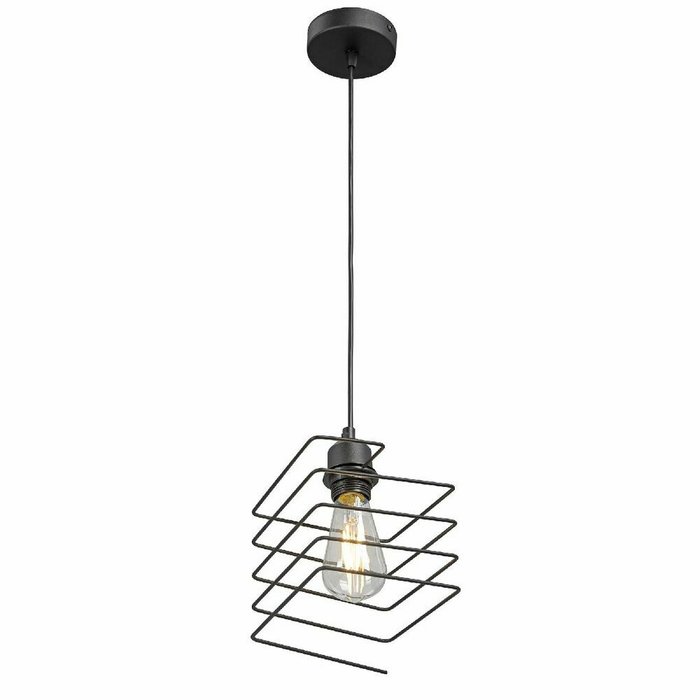 Подвесной светильник V2853-1/1S (металл, цвет черный) - купить Подвесные светильники по цене 1625.0