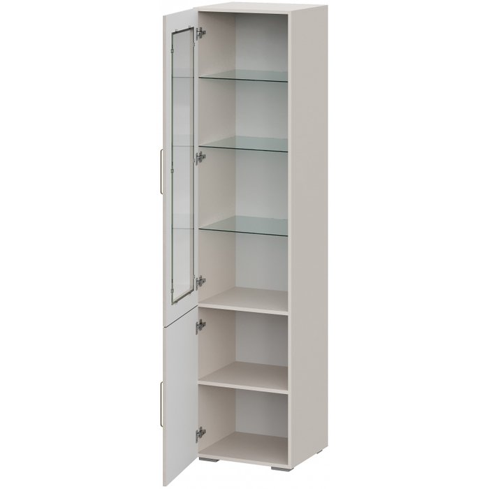 Шкаф витринный Мотру бежевого цвета - купить Шкафы витринные по цене 13950 Шкаф витринный Мотру бежевого цвета - купить Шкафы витринные по цене 13950