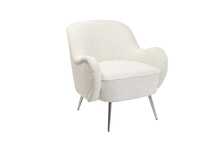 Кресло Букле кремового цвета - купить Интерьерные кресла по цене 60864.0