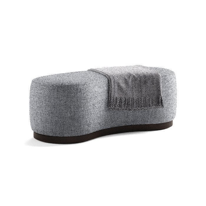 Банкетка Сurve серого цвета