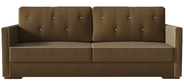 Диван-кровать Харлем Brown коричневого цвета - купить Прямые диваны по цене 19240.0