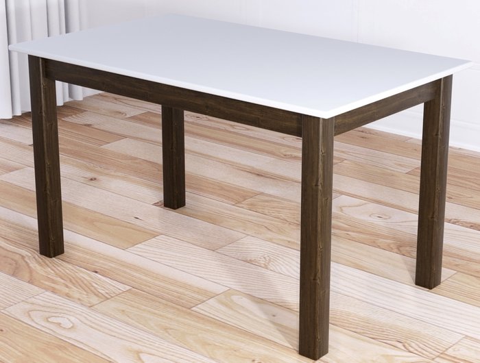 Стол обеденный Классика бело-коричневого цвета - купить Обеденные столы по цене 11015.0