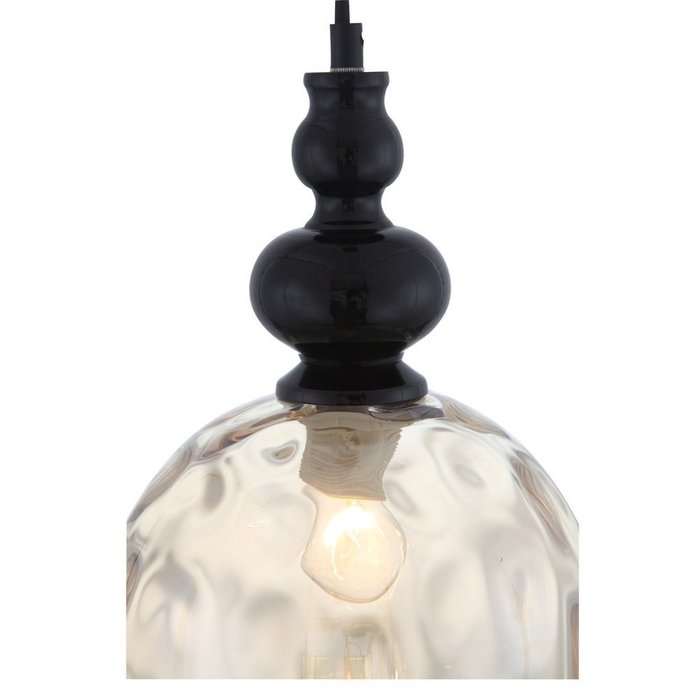 Подвесной светильник Bacineto с плафоном янтарного цвета - лучшие Подвесные светильники в INMYROOM
