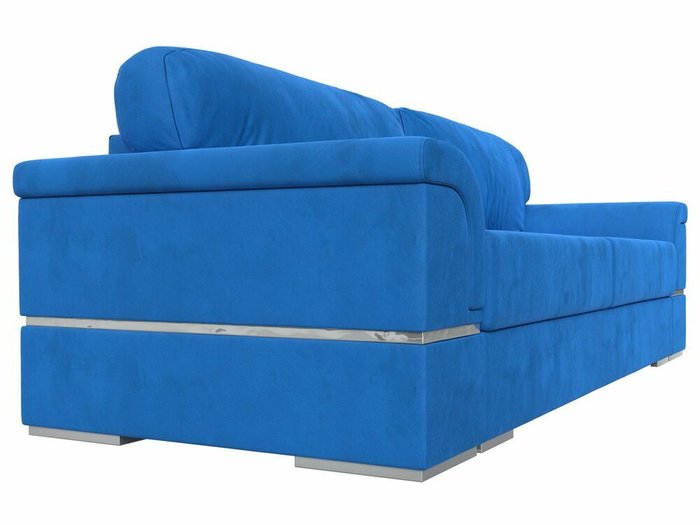 Прямой диван-кровать Порту голубого цвета - лучшие Прямые диваны в INMYROOM