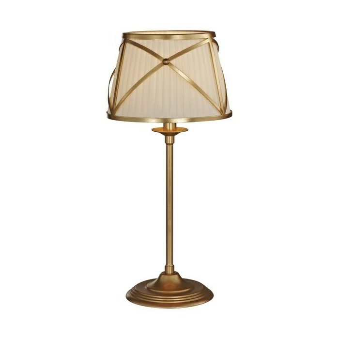 Настольная лампа Torino бежево-золотого цвета