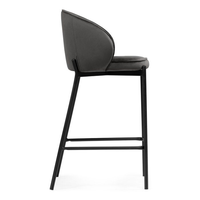 Полубарный стул Нейл серого цвета  - лучшие Барные стулья в INMYROOM