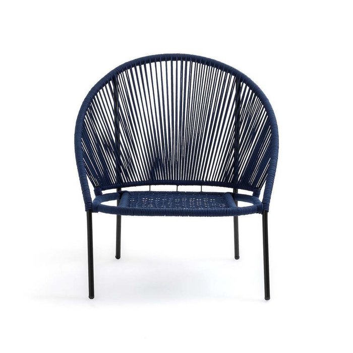 Кресло садовое San Monica темно-синего цвета - лучшие Садовые кресла в INMYROOM
