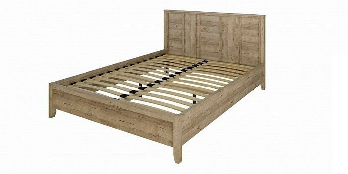 Кровать с ортопедическим основанием Скандика 140х200 бежевого цвета - купить Кровати для спальни по цене 18567.0