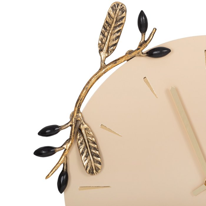 Часы настенные Oliva Branch кремового цвета - лучшие Часы в INMYROOM