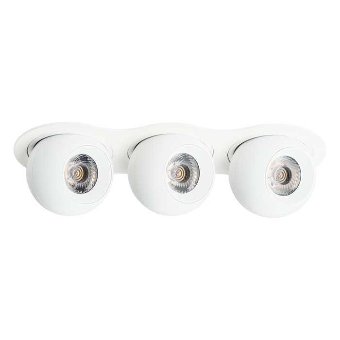 Светильник INTERO LED 9W*3 850LM*3 24G БЕЛЫЙ 3000K (217636+217062+217062+217062) - лучшие Встраиваемые споты в INMYROOM