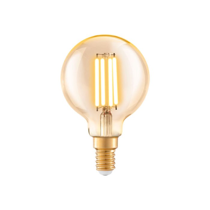 Светодиодная филаментная лампа 220V G60 E14 4W 330Lm 2200К желтого цвета