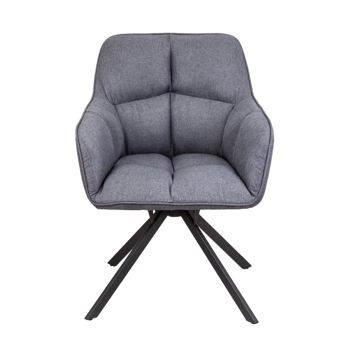 Кресло поворотное Virginia темно-серого цвета - купить Интерьерные кресла по цене 13960.0