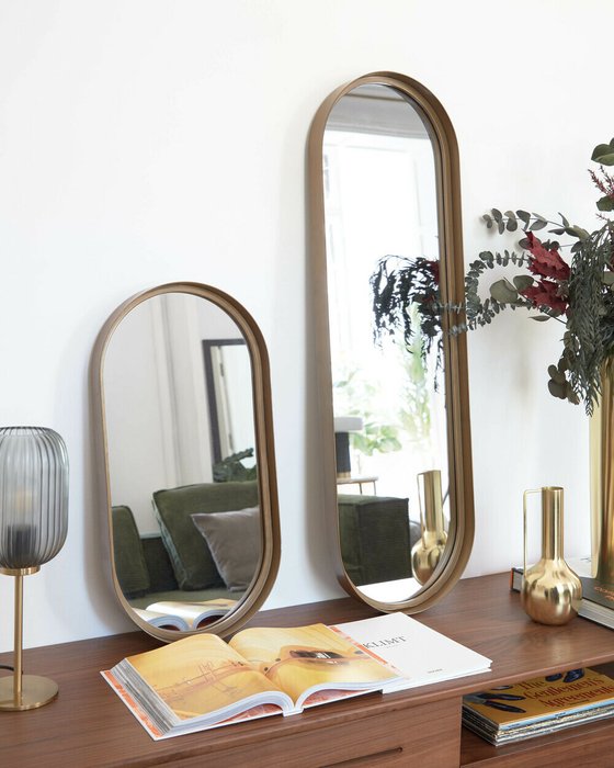 Зеркало настенное Tiare в металлической раме - лучшие Настенные зеркала в INMYROOM