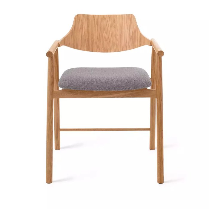 Стул с подлокотниками Viggo бежево-серого цвета - купить Обеденные стулья по цене 42075.0