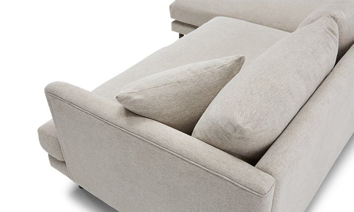 Модульный угловой диван со светлой обивкой - лучшие Угловые диваны в INMYROOM