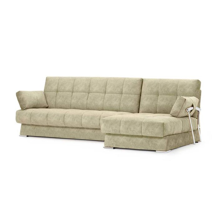 Угловой диван-кровать Дудинка Ламбре бежевого цвета - купить Угловые диваны по цене 65990.0