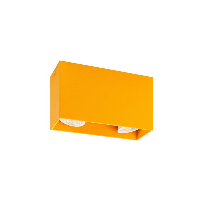 Точечный накладной светильник из металла желтого цвета - купить Накладные споты по цене 874.0