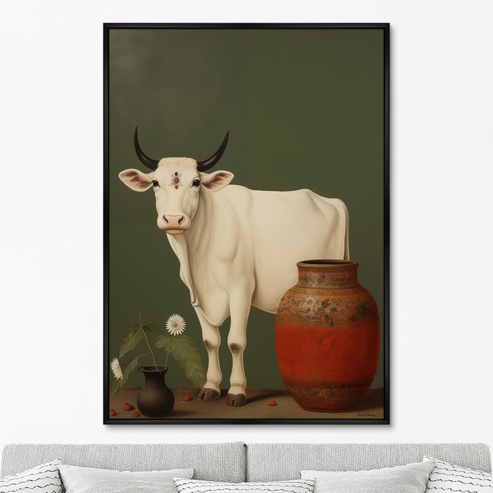 Репродукция картины Cows, No 2, 2024г. - купить Картины по цене 24999.0