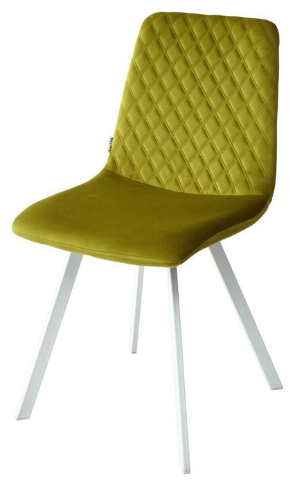 Стул Daiquiri зеленого цвета с белыми ножками - лучшие Обеденные стулья в INMYROOM