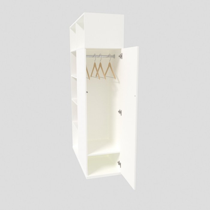 Перегородка-шкаф Разделение П3110.1 белого цвета - купить Стеллажи по цене 21850 Перегородка-шкаф Разделение П3110.1 белого цвета - купить Стеллажи по цене 21850