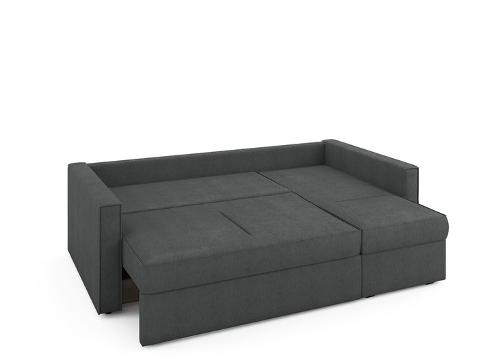 Угловой раскладной диван Macao правый темно-серого цвета - купить Угловые диваны по цене 72100.0