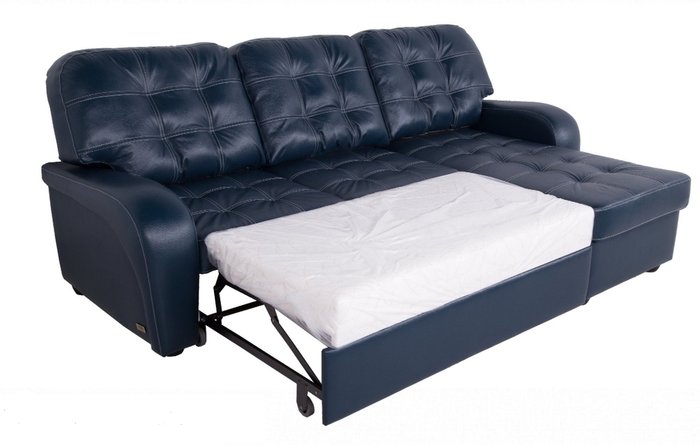 Угловой диван-кровать Сидней с канапе Bellagio Ocean темно-синего цвета - купить Угловые диваны по цене 70848.0