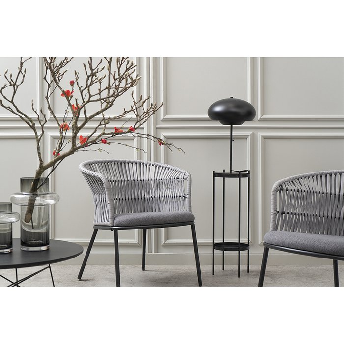 Садовый стул Haugen серого цвета - лучшие Садовые стулья в INMYROOM