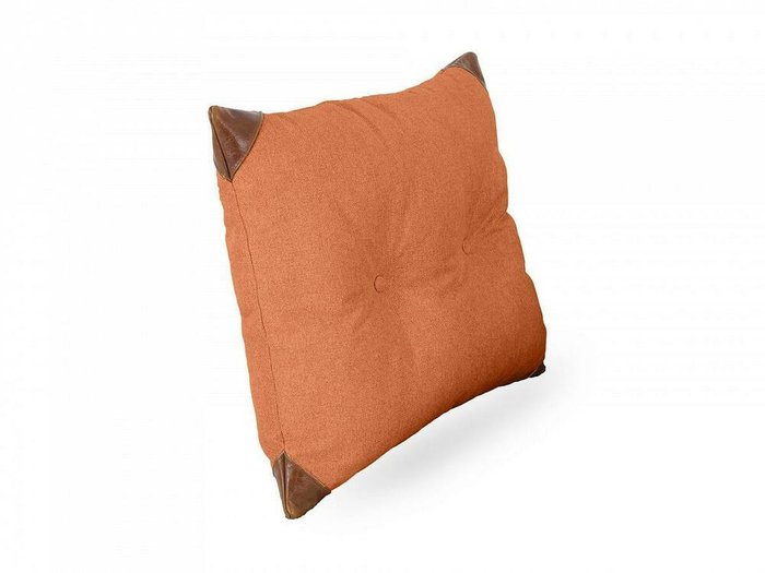 Подушка Chesterfield 60х60 оранжевого цвета - купить Декоративные подушки по цене 4200.0