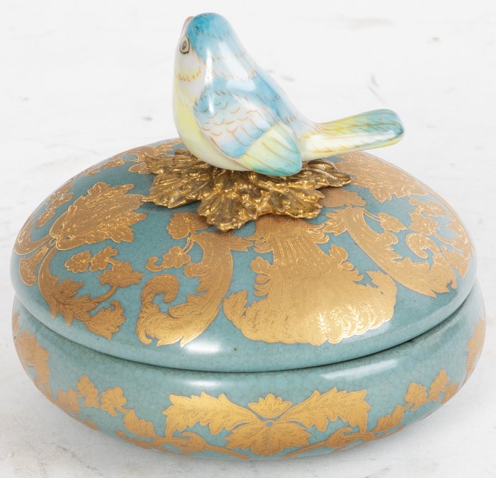 Шкатулка с птичкой голубого цвета - купить Шкатулки по цене 3789.0