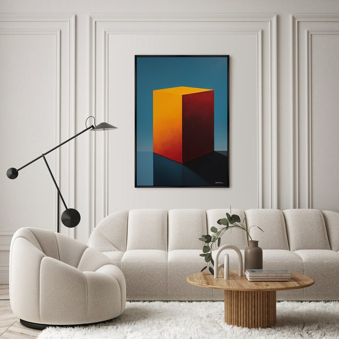 Репродукция картины Cubes the volumetric, No 1, 2024г. - лучшие Картины в INMYROOM
