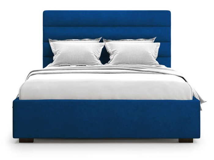 Кровать Karezza без подъемного механизма 180х200 синего цвета - купить Кровати для спальни по цене 41000.0