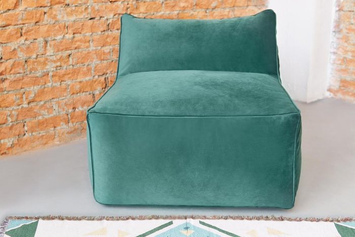 Кресло Angle Velur бирюзового цвета - купить Бескаркасная мебель по цене 20700.0
