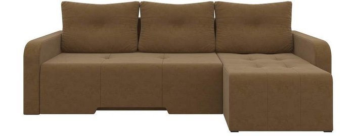 Угловой диван-кровать Манхеттен коричневого цвета - купить Угловые диваны по цене 27790.0