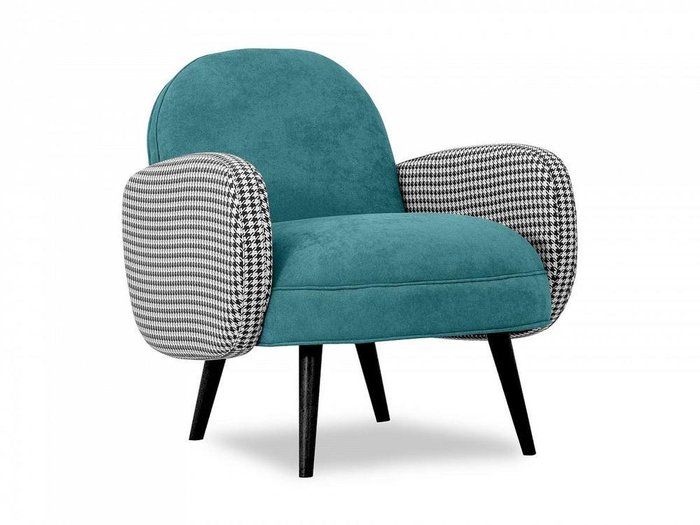 Кресло Bordo сине-зеленого цвета - купить Интерьерные кресла по цене 27590.0