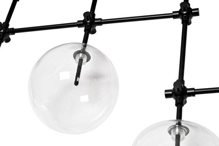 Люстра потолочная Стеклянные шары с круглыми плафонами - купить Потолочные люстры по цене 47800.0