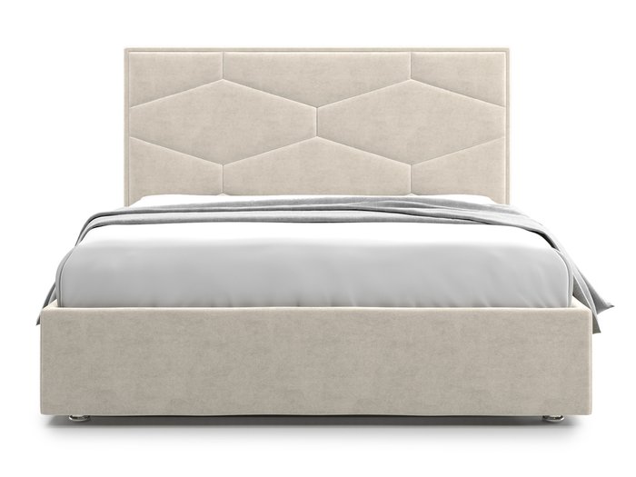 Кровать Premium Milana 4 180х200 бежевого цвета с подъемным механизмом - купить Кровати для спальни по цене 77200.0