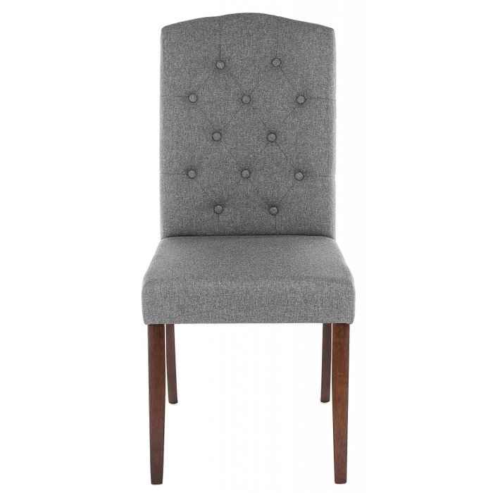 Стул Menson dark walnut fabric grey серого цвета - лучшие Обеденные стулья в INMYROOM