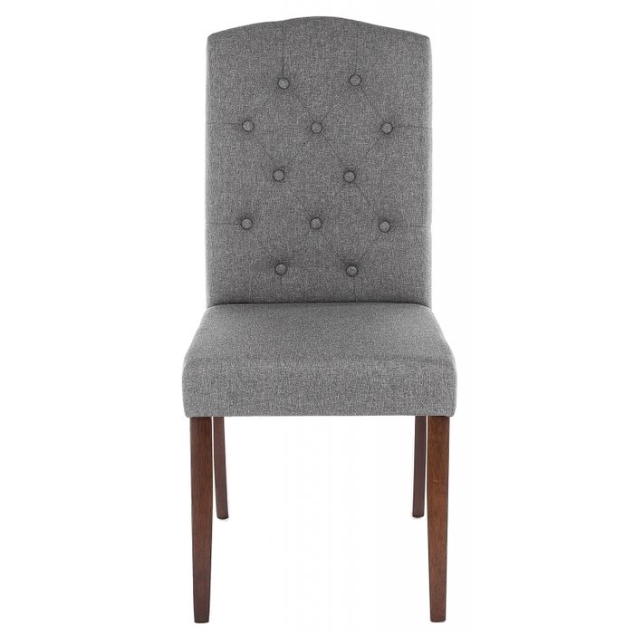 Стул Menson dark walnut fabric grey серого цвета - лучшие Обеденные стулья в INMYROOM Стул Menson dark walnut fabric grey серого цвета - лучшие Обеденные стулья в INMYROOM