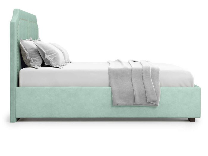 Кровать Lago без подъемного механизма 160х200 ментолового цвета - лучшие Кровати для спальни в INMYROOM