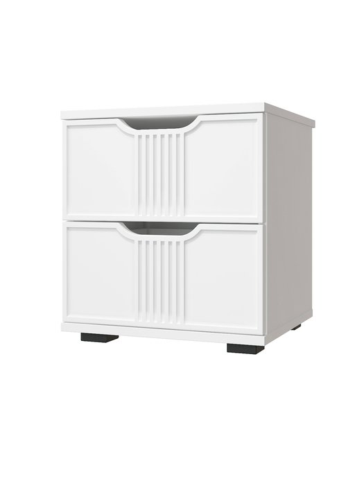 Тумба прикроватная Эмилия ЭЛ-25 белого цвета