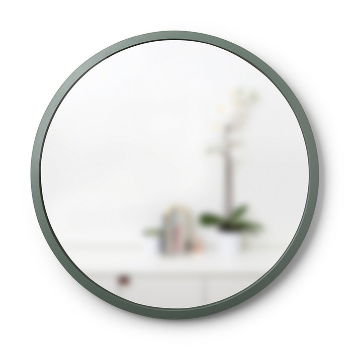 Зеркало настенное Umbrа hub светло-зелёное - купить Настенные зеркала по цене 10850.0