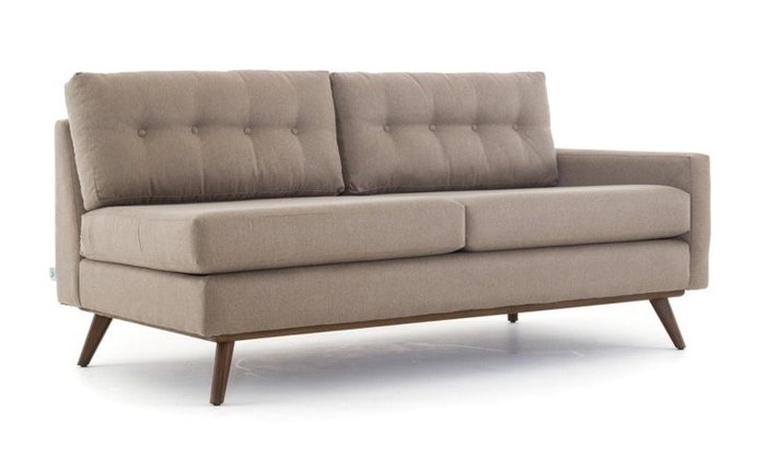 Прямой диван коричневого цвета - купить Прямые диваны по цене 79200.0
